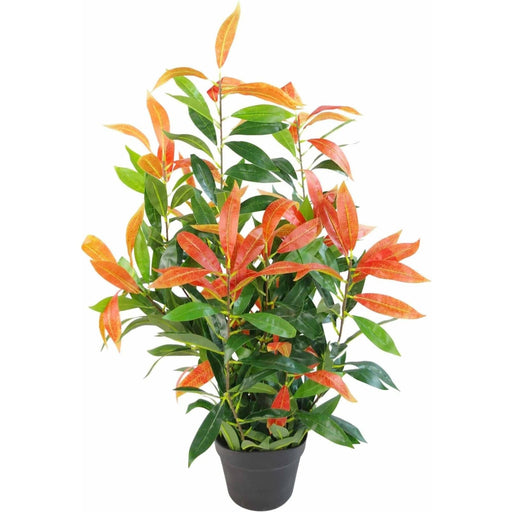 80cm Red and Green Artificial Ficus Plant - Green4Life