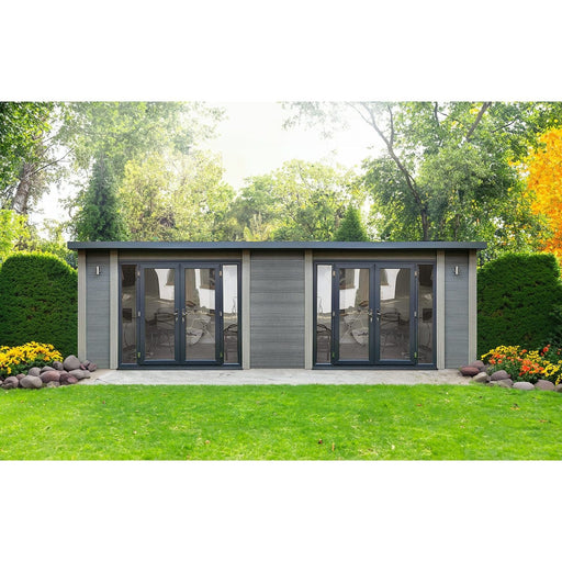 8m x 2.6m Fully Insulated Garden Room (Double Glazed) - 10 Years Warranty - Green4Life