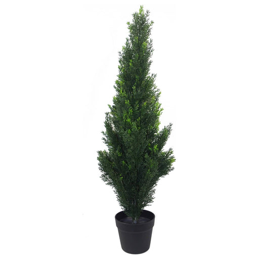 90cm Artificial Cedar Cypress Topiary - UV Resistant - Green4Life
