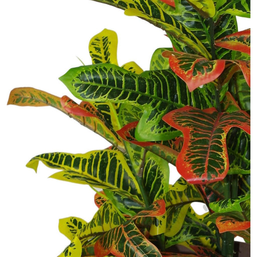 90cm Codiaeum Multicoloured House Artificial Plant – Large - Green4Life