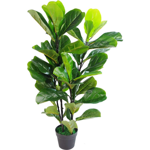 90cm Fiddle Fig Artificial Tree / Ficus Lyrata - Large - Green4Life