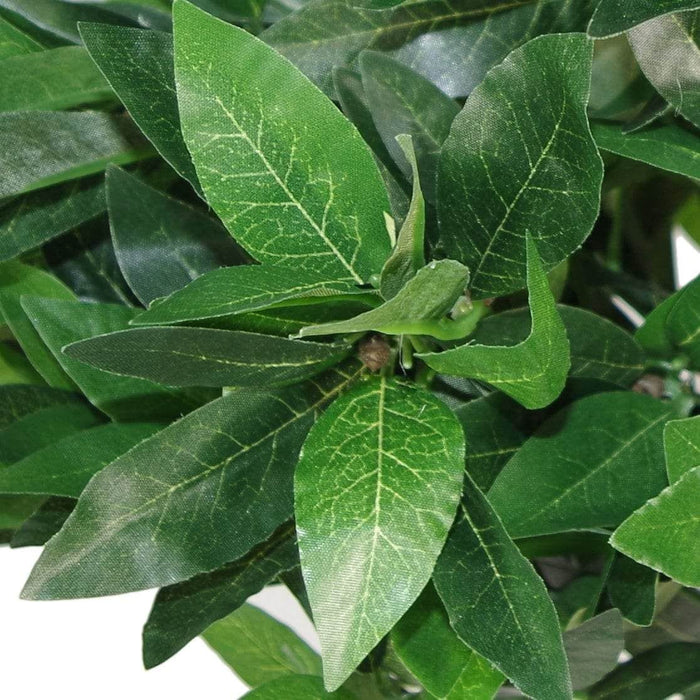 90cm Plain Natural Trunk Artificial Topiary Bay Laurel Ball Tree - Green4Life