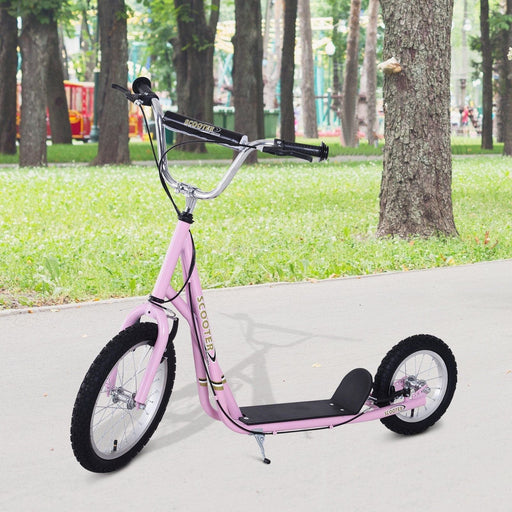 Push Scooter with Pneumatic Tyres - Pink - Green4Life