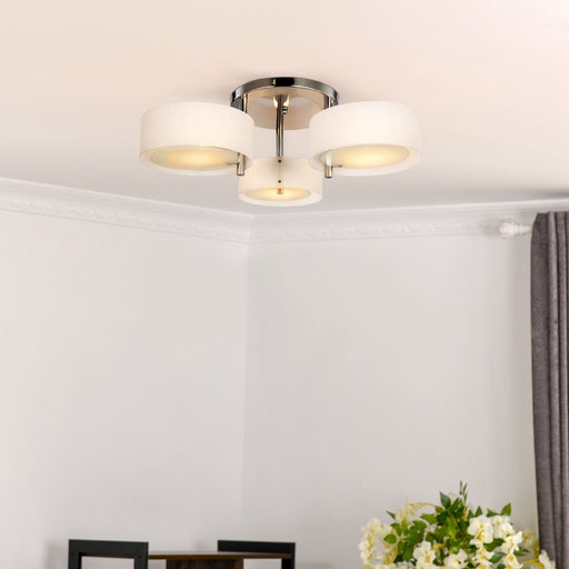 3 Light Ceiling Lamp - White - Green4Life