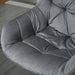 Vinsetto Home Office Chair with Velvet Upholstery, Armrests & Adjustable Height - Dark Grey - Green4Life