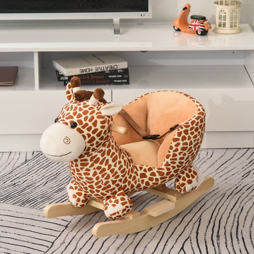 Kids Giraffe Rocking Seat with with 32 Nursery Rhymes - Green4Life