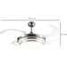 Ceiling Fan with Light, Retractable Blades & Dimmable LED Lighting - Green4Life