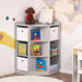 Grey Corner Storage Cabinet for Kids Playroom - Green4Life