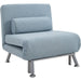 2-in-1 Foldable Single Sofa Bed & Sofa Chair with Pillow - Blue - Green4Life