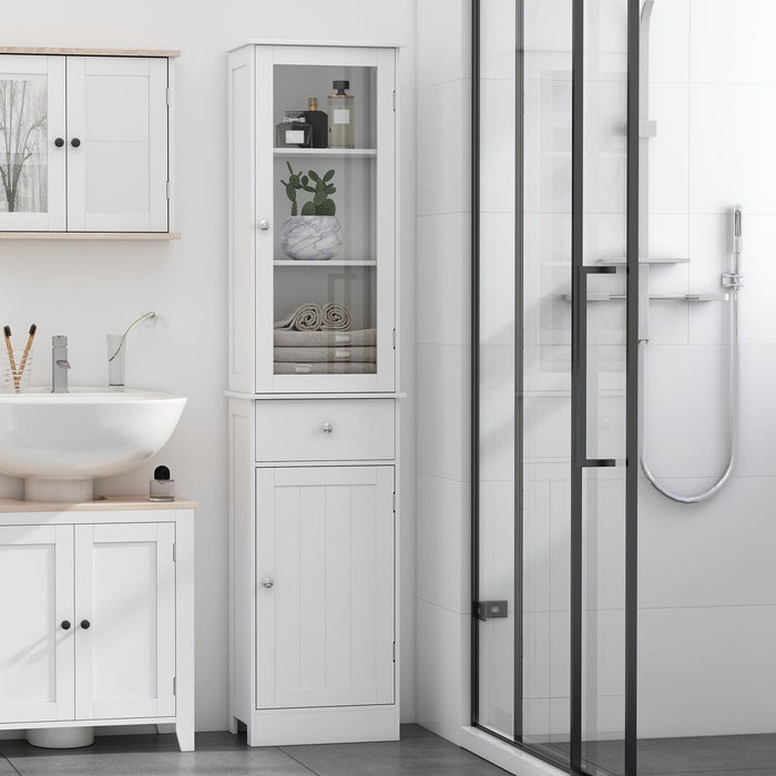 Tall slim online bathroom storage cabinet