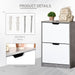 Two Drawer Shoe Cabinet - Grey/White - Green4Life