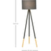 Free Standing Tripod Floor Lamp - Grey & Brown - Green4Life