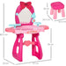 36 Pcs Kids Princess Dressing Table with Stool & Beauty Toy Kit - Red & Pink - Green4Life