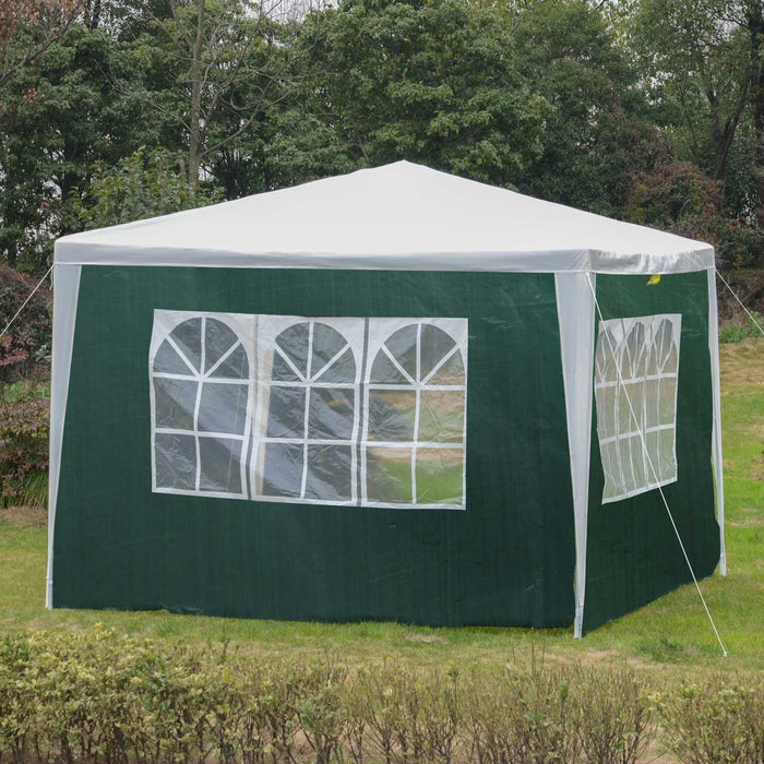 Outsunny 3m Green Modular Gazebo Side Panels - Green4Life