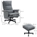 Swivel  Massage Recliner Armchair and Footstool, with Remote Control - Grey - Green4Life