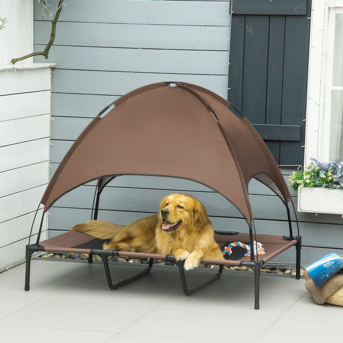 Café Breeze Elevated Pet Cot – XL with UV Canopy - Green4Life