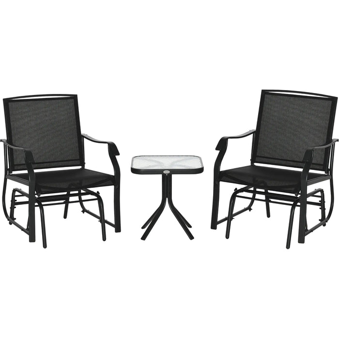 Cloud Glide Duo & Table Set - Black - Outsunny - Green4Life