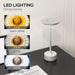 Sleek Silver Wireless LED Desk Lamp, Touch-Controlled, Rechargeable for Versatile Use - Green4Life