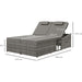 Outsunny Comfort Duo - Adjustable Double Rattan Sun Lounger Set - Grey - Green4Life