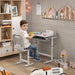 Grey Adjustable Study Suite - Kids Ergonomic Desk Set - Green4Life