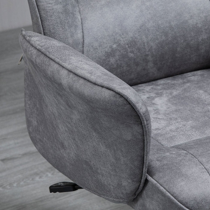 Vinsetto Microfiber Upholstery Desk Chair - Light Grey - Green4Life