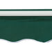4x2.5m Manual Retractable Awning - Lush Green - Outsunny - Green4Life