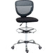 Vinsetto Mesh Swivel Office Draughtsman Chair with Lumbar Support & Adjustable Foot Ring - Grey/Black - Green4Life