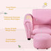 Pretty Pink Kids Armchair with Matching Footstool - Green4Life