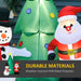 6ft Inflatable Christmas Tree with Santa & Snowman - Green4Life