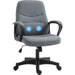 Vinsetto Office Chair with Massage Function and Lumbar High Back Ergonomic Support - Grey - Green4Life