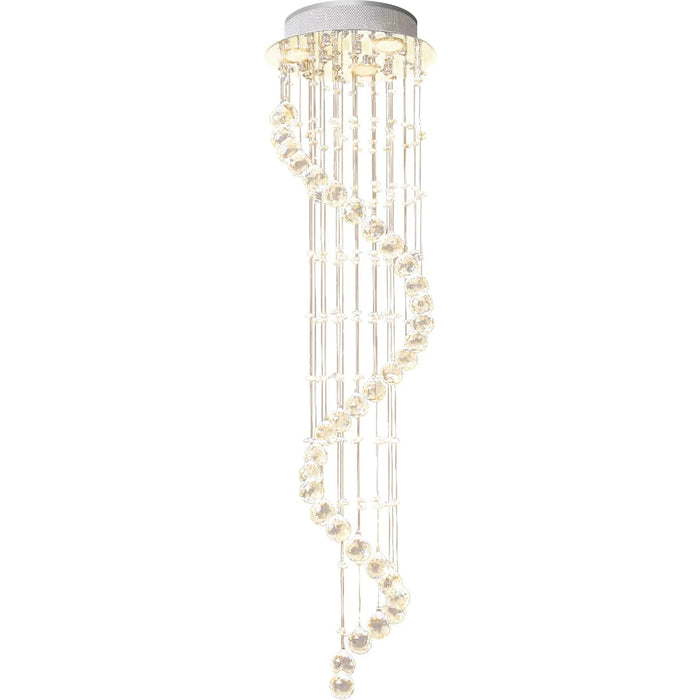 Contemporary Crystal Spiral Chandelier - Green4Life