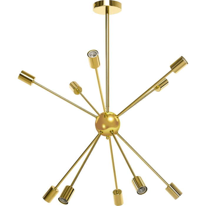 Modern 10-Light Chandelier - Gold - Green4Life