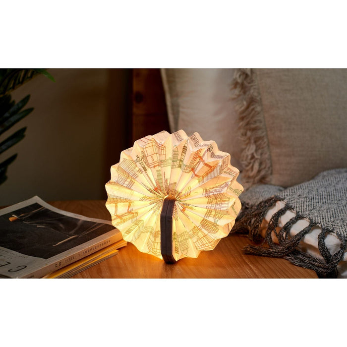 Landmark Velvet Accordion Lamp - Grey - Green4Life