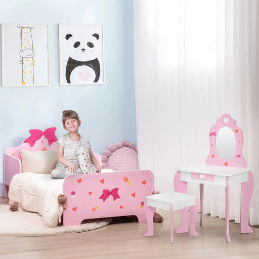 Enchanted Princess Pink Bedroom Set for Kids with Vanity - Green4Life