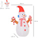 2.4m Christmas Inflatable Snowman with Candy - Green4Life