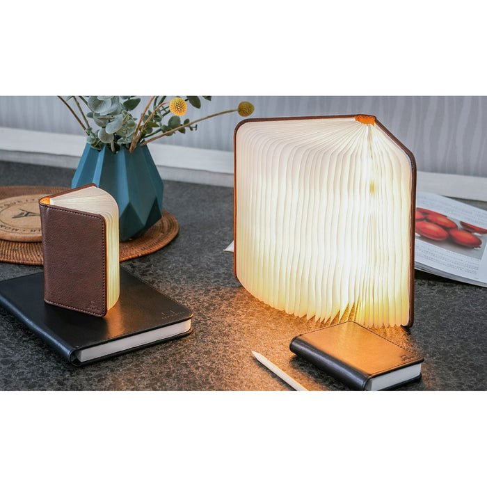 Large Fibre Leather Smart Book Light - Brown - Green4Life