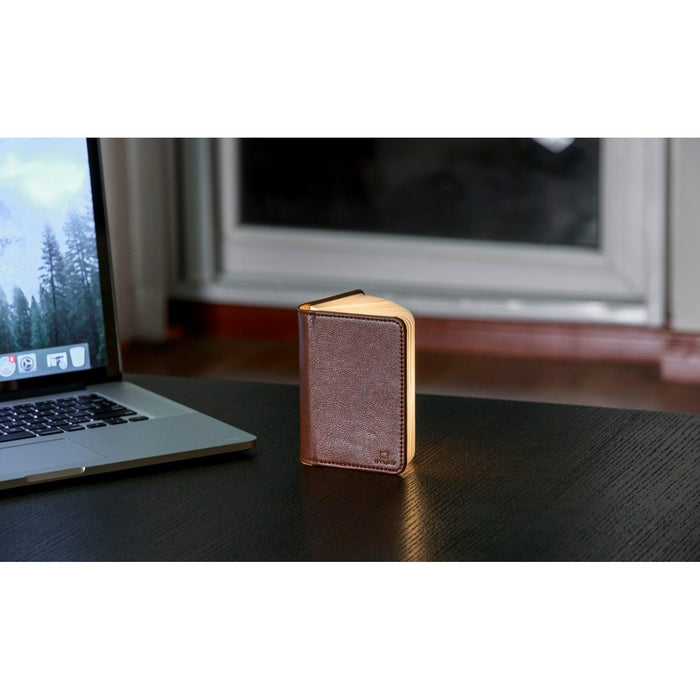 Mini Fibre Leather Smart Book Light - Brown - Green4Life