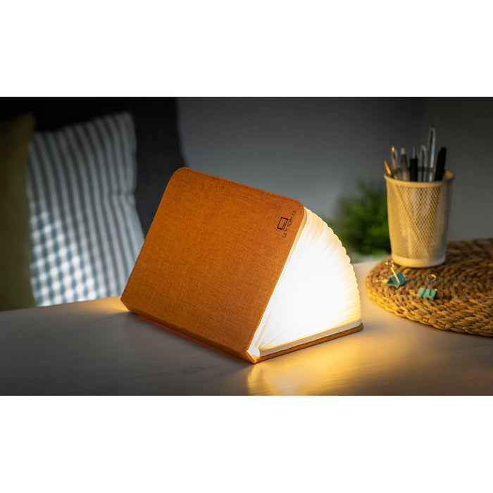 Large Linen Fabric Smart Book Light - Harmony Orange - Green4Life