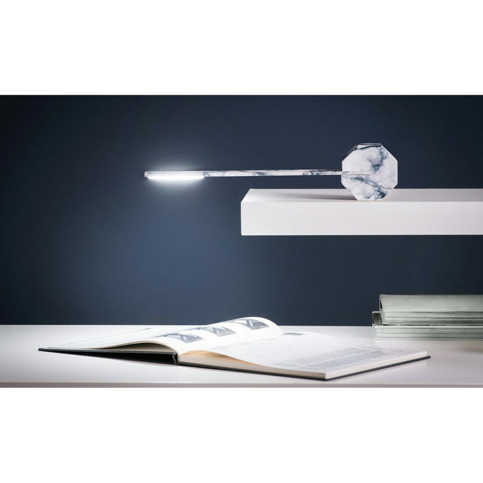 White Marble Octagon One Portable Desk Light - Green4Life
