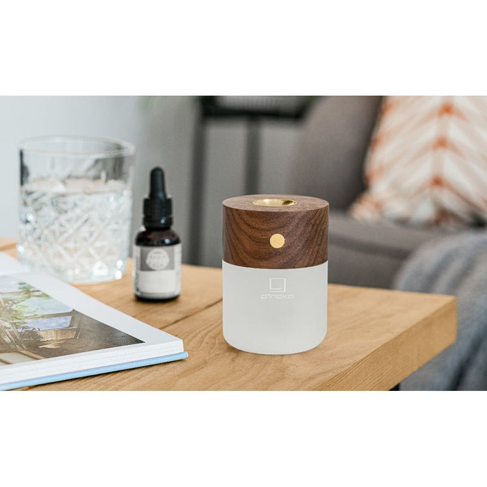 Smart Diffuser Lamp - Natural Walnut Wood - Green4Life