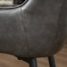 HOMCOM Set of 2 PU Leather Retro Dining Chairs - Grey - Green4Life