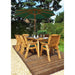 Eight Seater Rectangular Table Set Green - Scandinavian Redwood - Green4Life