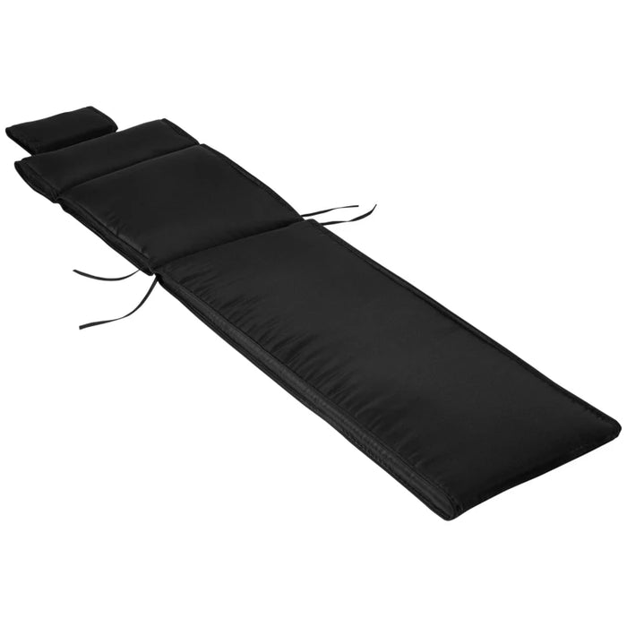 Sun Lounger Cushion - Black - Outsunny