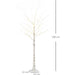 6ft Artificial White Birch Tree with 96 Warm White LED Lights - Green4Life