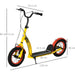 Kids Scooter with Adjustable Height, Front & Rear Dual Brakes, for Ages 5+ Years - Yellow - Green4Life