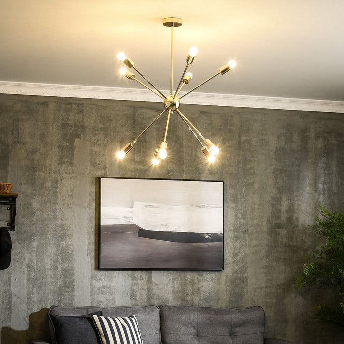 Modern 10-Light Chandelier - Gold - Green4Life