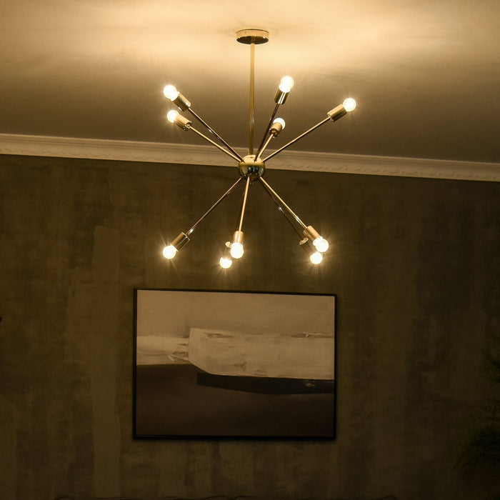 Modern 10-Light Chandelier - Gold - Green4Life