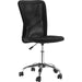 Vinsetto Ergonomic Mid Back Mesh Desk Chair, Armless & Height Adjustable with Swivel Wheels - Black - Green4Life