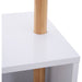 180 cm Coat Rack & Small Storage Bench - White/Natural - Green4Life