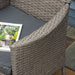 Outsunny Café Charm Rattan Armchair Duo - Grey - Green4Life